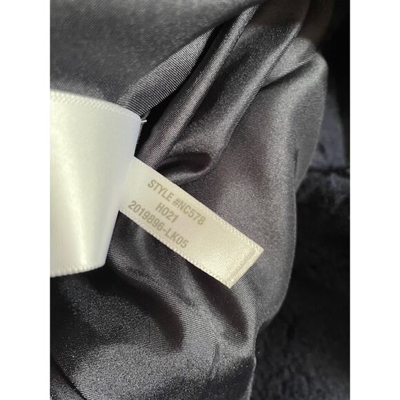 Madewell soft & plush Sherpa Teddy Coat Navy Dark Nightfall Blue pockets & snaps - Picture 17 of 17